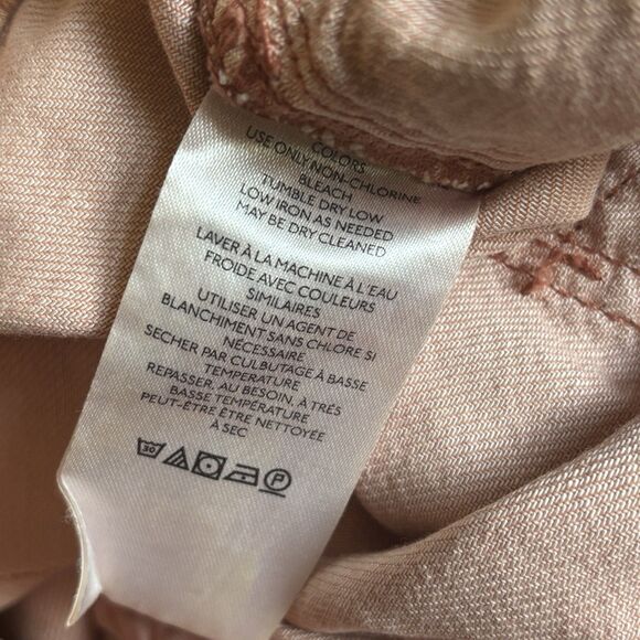 Pilcro Women Wide Leg Pants Size Large Peach Paperbag Boho Hippie Comfort Casual - Picture 12 of 12